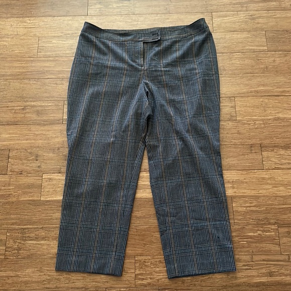 Lane Bryant Dress Pants Brown Plaid 18 P - Picture 1 of 8